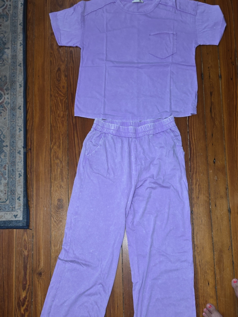 Zenana Outfitters Lavender  Set - Lavender Top & Pants Lg